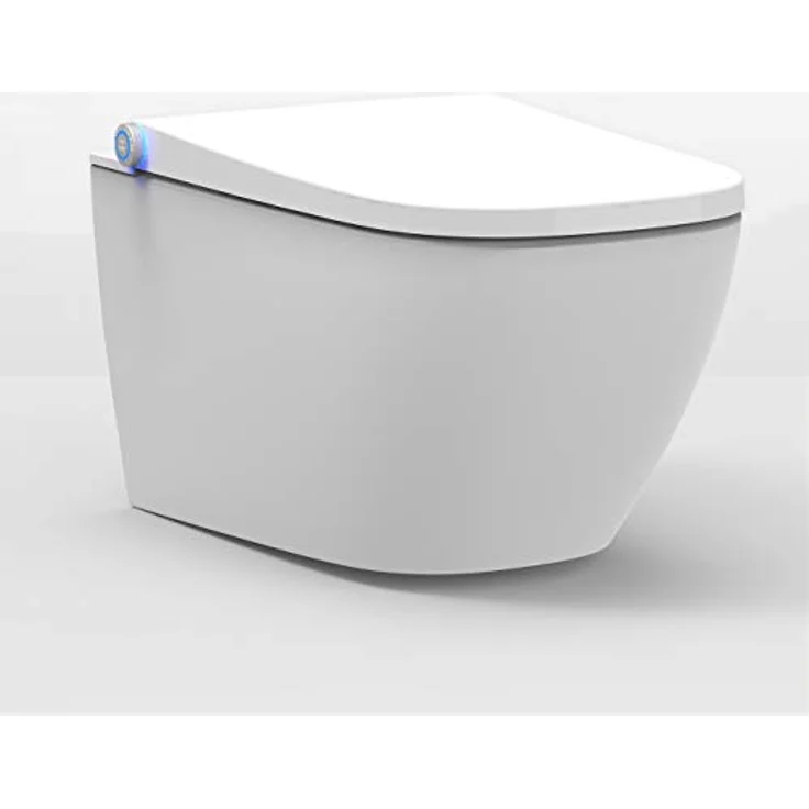 BERNSTEIN® DUSCH-WC Basic 1104 in Weiß - Spülrandloses Dusch-WC rund - Komplettanlage mit beweglichem Duschstrahl – Bild 5