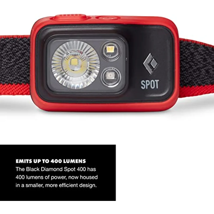 Black Diamond Spot 400 Headlamp Grau-Rot, Stirnlampe, Größe One Size - Farbe Octane – Bild 2