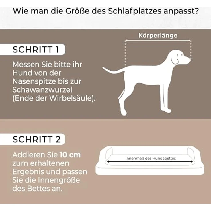 Hundebett für kleine, mittelgroße und Grosse Hunde - orthopädische Hundesofa mit Memory Foam - Ergonomisches Hundekissen - Hundeliegen aus Kunstleder - Bezug abnehmbar & waschbar - S - Grau/Schwarz – Bild 5