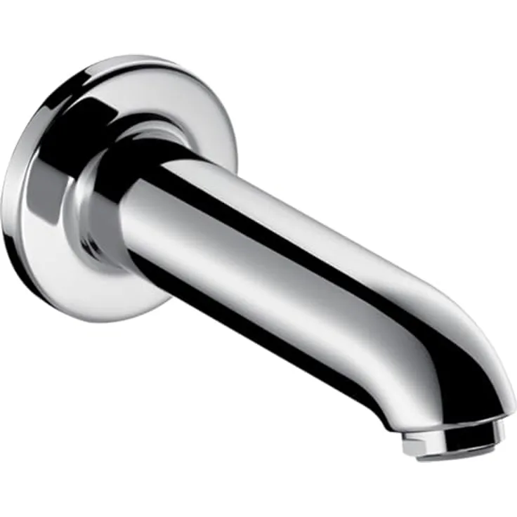 hansgrohe Wanneneinlauf, Komfort-Auslauf 147mm, Wandmontage, Chrom, originale Markenware