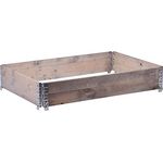 dobar® Palettenrahmen 120x80 aus Holz stapelbar für die Anzucht - Frühbeet-Umrandung Hochbeet Europaletten-Größe - Anthrazit