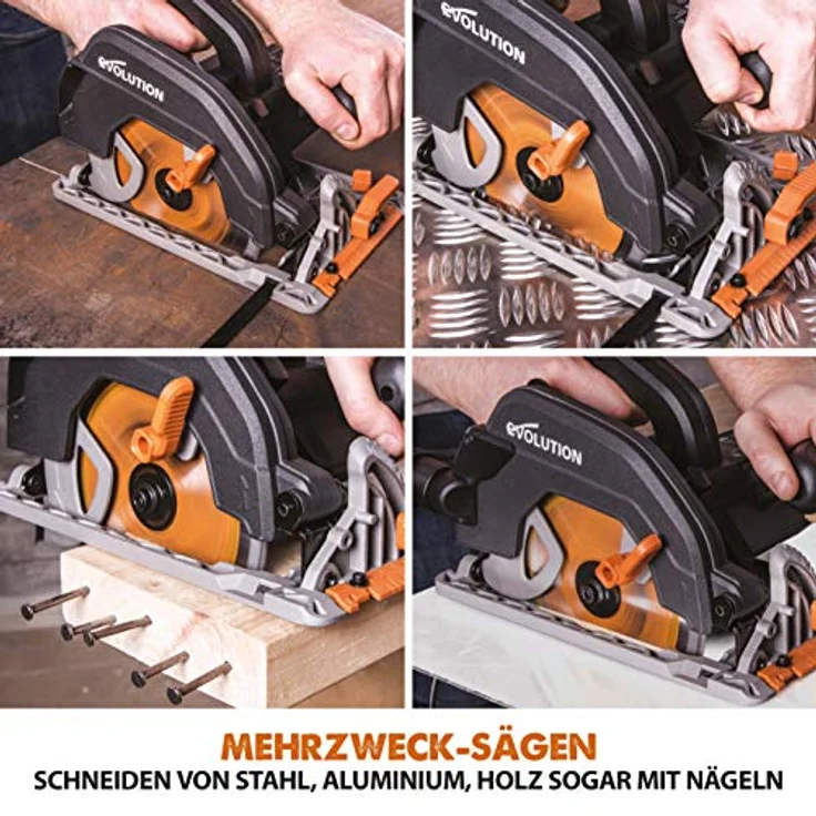 Evolution Power Tools R185CCS Mehrzweck-Kreissäge (185 mm, 1600 W, 230 V) – Bild 5