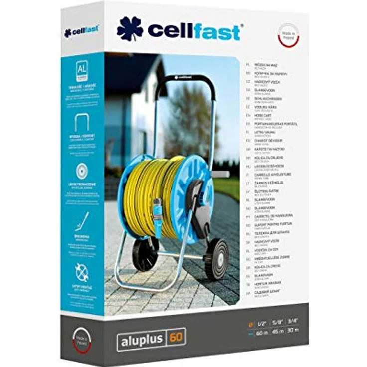 Cellfast Schlauchwagen Aluplus 60 m 1/2 55-260 – Bild 4