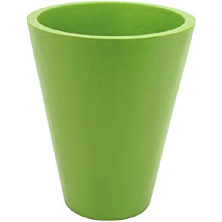 EUROPALMS Fiberglastopf, grüner Übertopf, 44x61 cm, robust und zeitlos – Bild 1