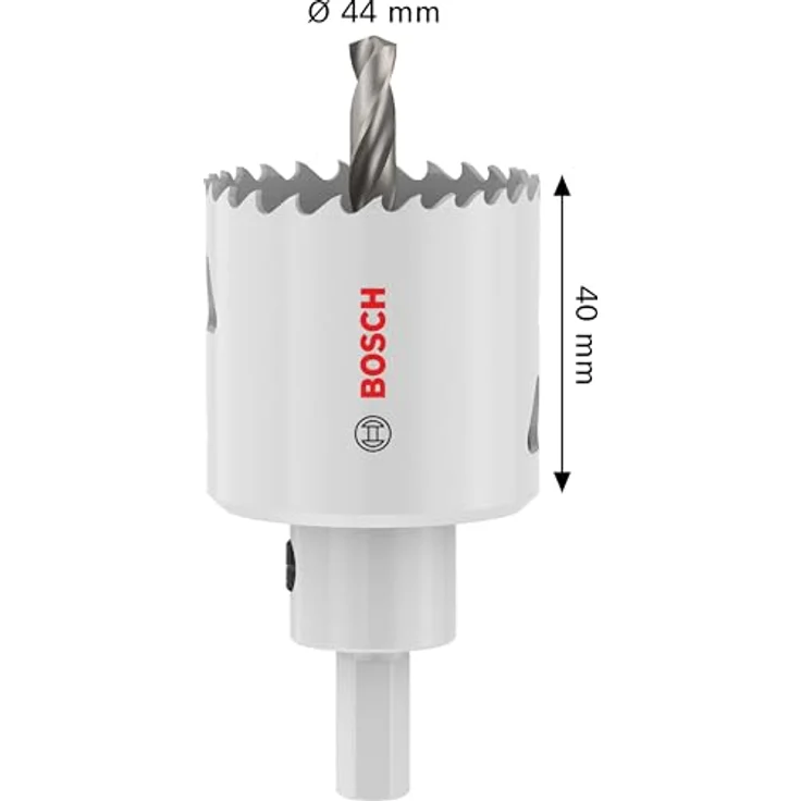 Bosch Lochsäge Multi Material, Ø 44 mm mit Adapter für Stahl, Trockenbauwand und Kunststoff, Professional Zubehör Bohrmaschine – Bild 3