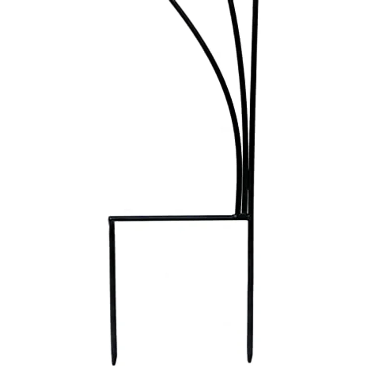 DanDiBo Design Rankhilfe Metall Rankgitter 140 cm Schwarz Frau Gracia Kletterhilfe Bodenstecker Blumenhalter Ranksäule – Bild 4