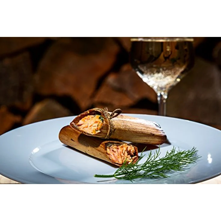 Axtschlag Grillpapier Zeder, zum schonenden Garen, hält das Gargut saftig, für Grill & Backofen, auch zum Servieren, 8 Wood Papers Schnur, 190x150x1 mm – Bild 8