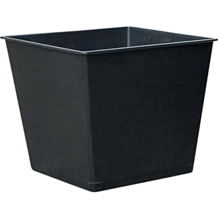 Dehner Universal-Pflanztopf, ca. 26 x 26 x 30 cm, Kunststoff, schwarz – Bild 1