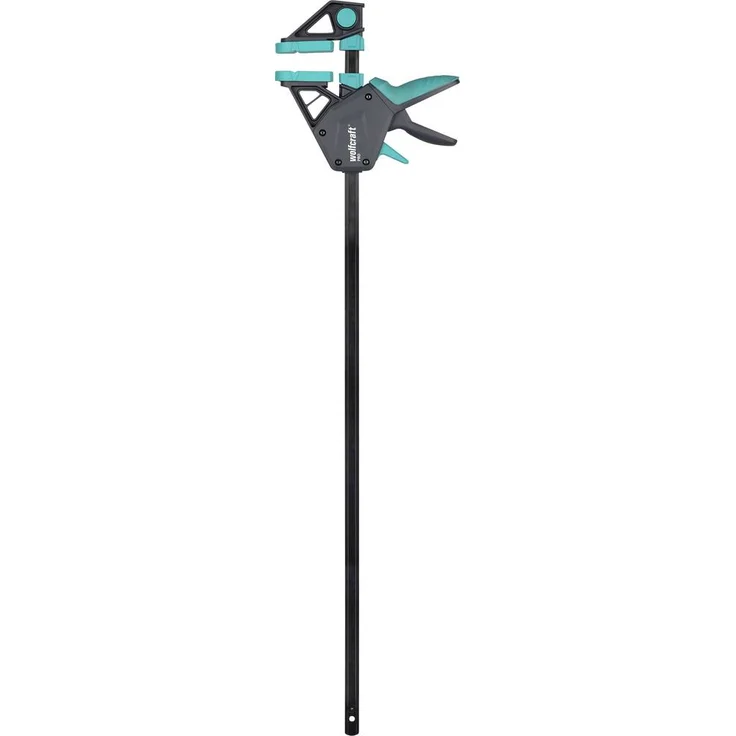 Wolfcraft 3093000 Einhandzwinge PRO, ergonomisch, Spann-Weite max. 700mm, 913mm Länge, 85mm Ausladung