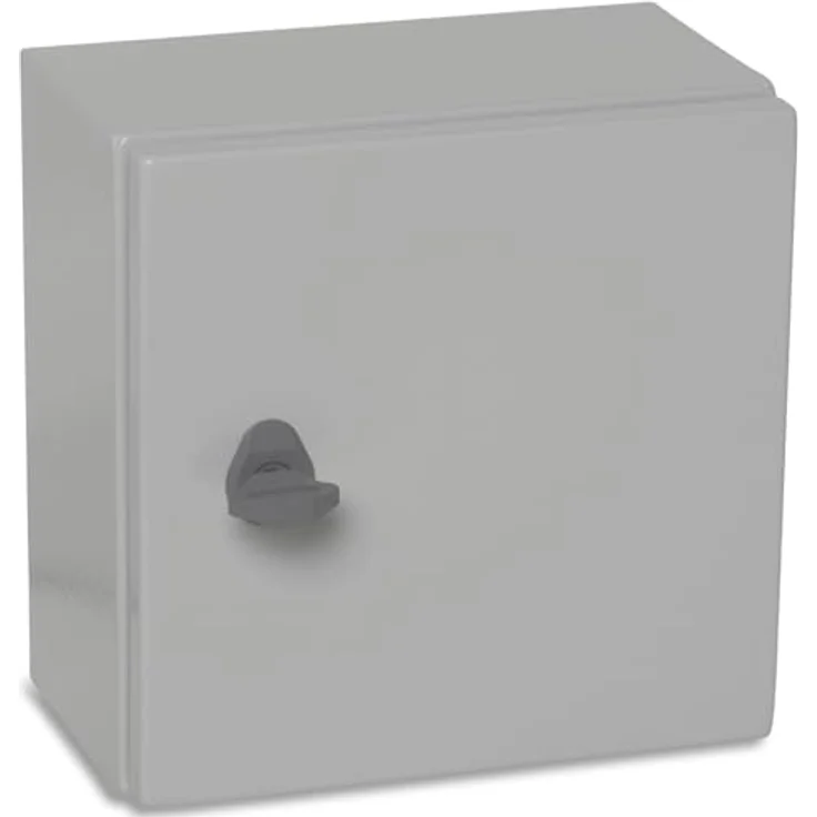 BOXEXPERT® Verteilerkasten außen Treva, wasserdicht IP66 aus Stahlblech, 250x200x150mm, schlagfest IK10, sicher verriegelbar, für Industrie und Außenbereich – Bild 3