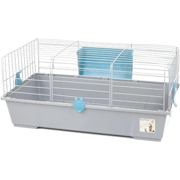 GarPet Kaninchenkäfig innen Indoor Hasenkäfig Meerschweinchen Käfig Hasenstall Kaninchenstall Nagerkäfig – Bild 1