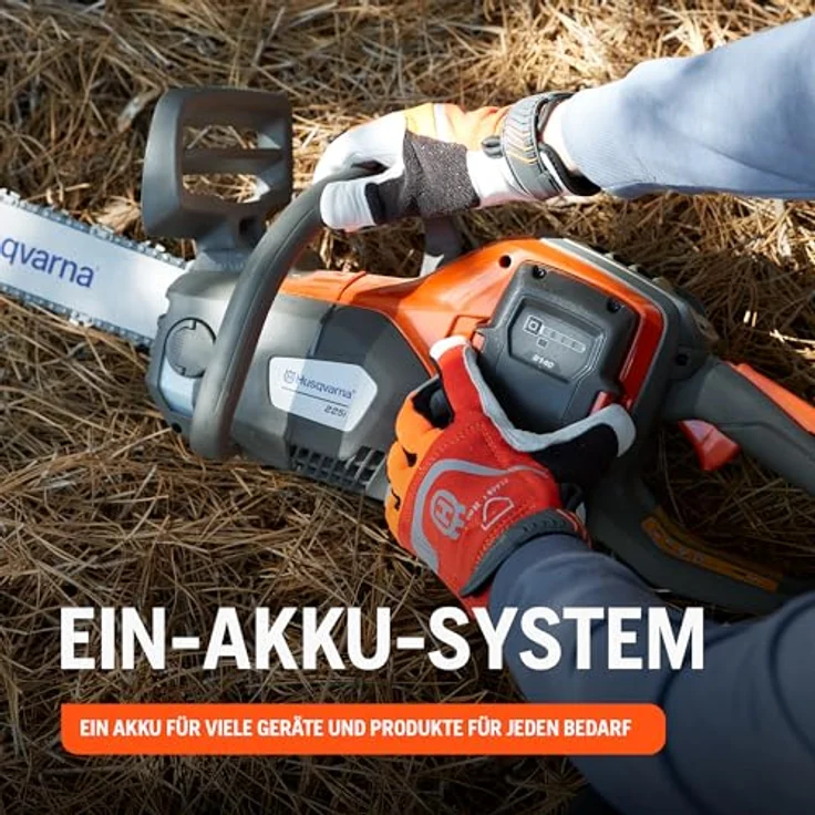 Husqvarna® Akku-Kettensäge "225i", 35 cm Schienenlänge mit Akku und Ladegerät, saveE™ Sparmodus, trägheitsausgelöste Kettenbremse – Bild 7