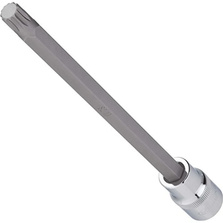 Vigor Innenvierkant Antrieb 12,5 mm (1/2 Zoll) Innenvielzahn Schraubendreher-Einsatz XZN, Schlüsselweite M 12, Gesamtlänge 200 mm, 1 Stück, V2135