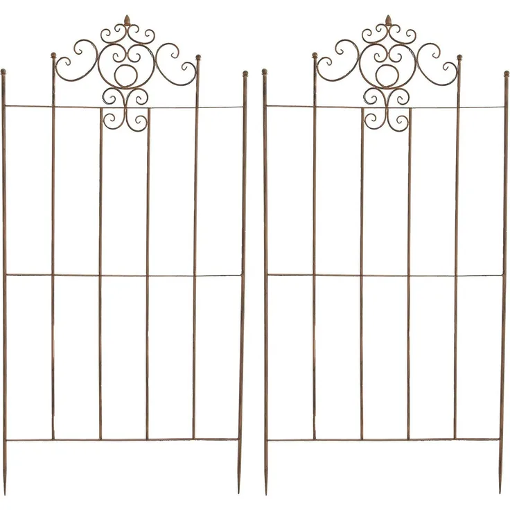 CLP Rankhilfe Paula, 2 St., 2er Set, aus Eisen, rustikaler Landhausstil, verschiedene Farben