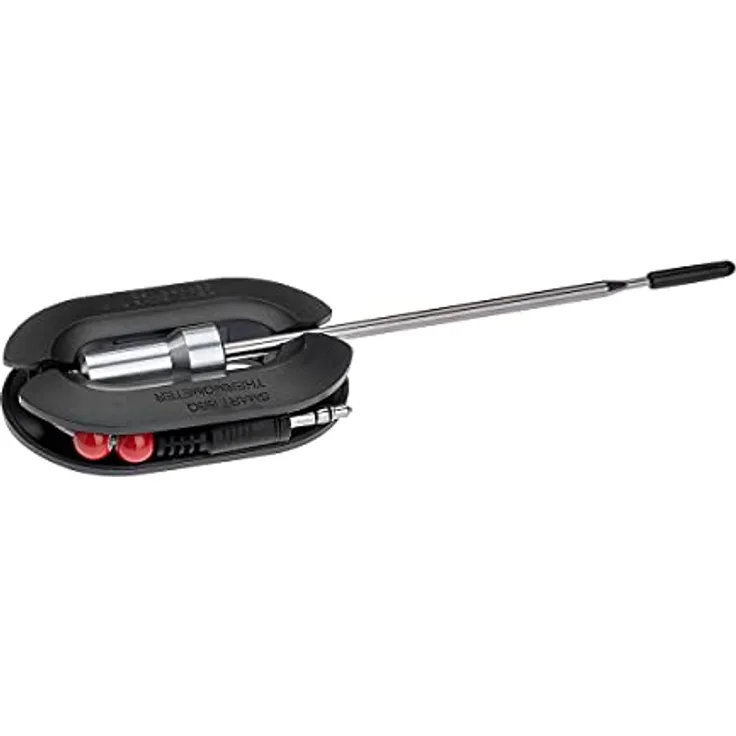 TFA Dostmann Ersatzteil für Smart Wireless Thermometer Hyper BBQ, 30.3533, Einstichfühler aus Edelstahl, schwarz, Kunststoff