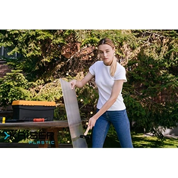KAISER plastic® Xtra Strong | broeikasplaten 8 stuks | Dikte 8mm | 605 x 1210 mm - 8 mm | Polycarbonaat (PC) | 5,85 m2 | Gewicht: 1200g/m2 | Holle kamerplaat - dubbele plaat