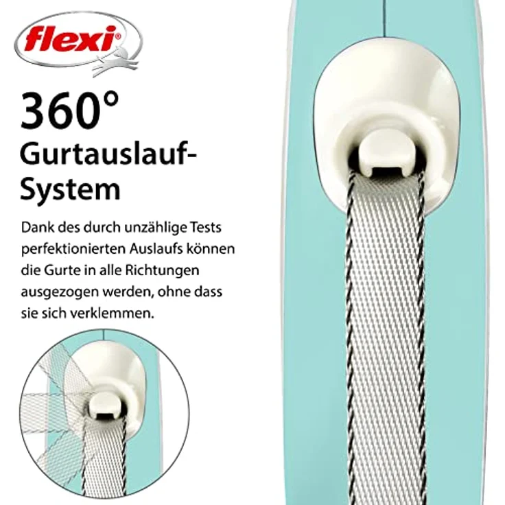 flexi Rollleine New Comfort - Hellblau - XS - 3 m, 3 m (1er Pack) – Bild 3