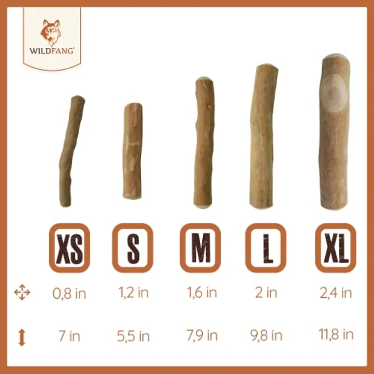 Wildfang® Kaffeeholz Hunde - Robustes Kauholz für Hunde & Welpen, Langlebige Kauwurzel für Hunde, 100% natürliches Kaffeeholz, Splitterarm - XXS für kleine Hunde bis 5 kg – Bild 5