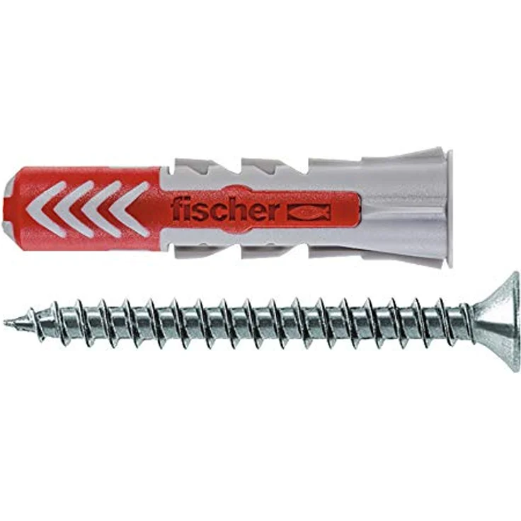 fischer - Wanddübel und Schrauben 5x25 DuoPower Dübel Betondübel Dübel Box 35 Stück – Bild 1