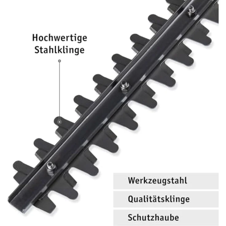 WALTER Elektro-Heckenschere 450 W, Präzisionsklinge aus U-Stahl, 408 mm Schnittlänge, Ergonomischer T-Griff, 2-Hand-Schutzschalter – Bild 5
