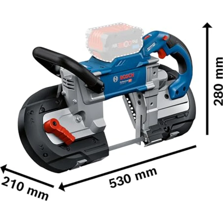 Bosch Professional Bandsäge Akku-Bandsäge GCB 18V-127, Metallschneiden mit hoher Leistung, vibrationsarm und funkenfrei – Bild 2