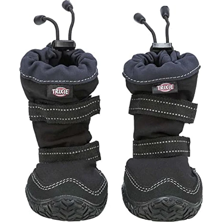 Trixie Walker Active, Hundeschuhe in L und XL mit rutschfester Grip-Sohle, atmungsaktivem Material und reflektierenden Elementen – Bild 2
