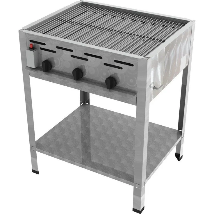 ChattenGlut Gasgrill ChattenGlut Gastrobräter 13,5kW mit Rost, BxTxH: 650x530x800 cm, Edelstahl Ausführung, Made in Germany – Bild 1