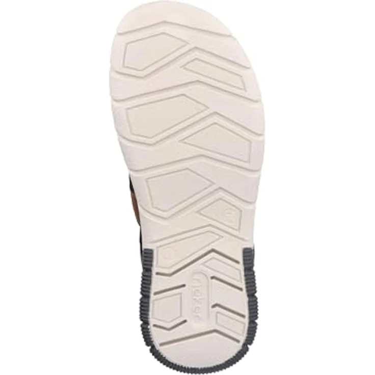 Rieker Sandale, Sommerschuh, Klettschuh, Freizeitsandale, geschlossener Zehenbereich, braun-schwarz – Bild 4