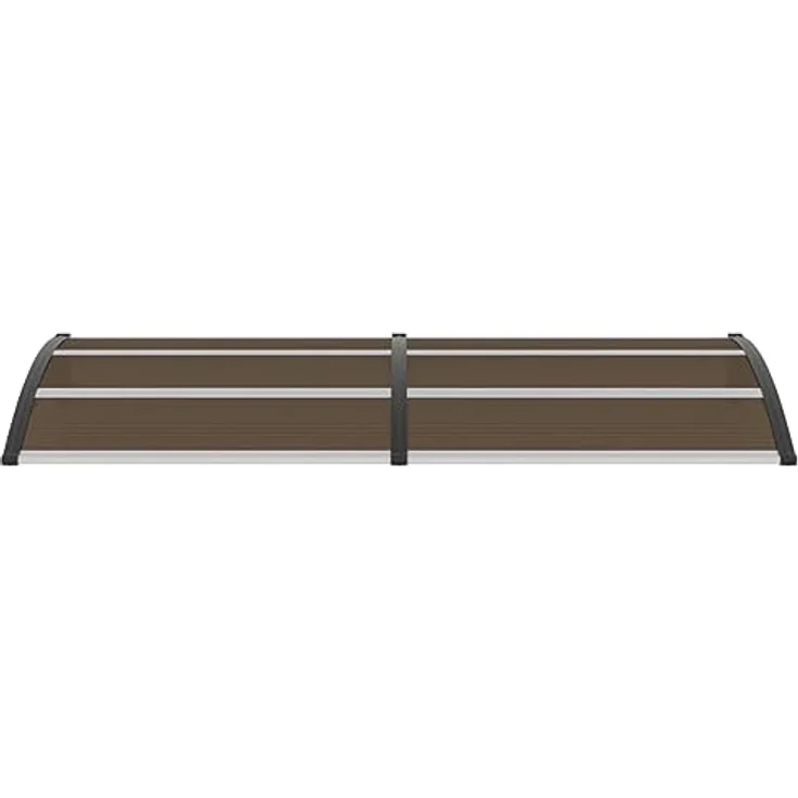 vidaXL Türvordach Schwarz 240x100 cm PC – Bild 3