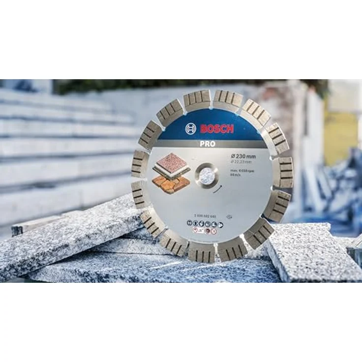 Bosch Professional Diamanttrennscheibe Best for Stone (für Stein, 230 x 22,23 x 2,4 x 15 mm, Zubehör Winkelschleifer) – Bild 5
