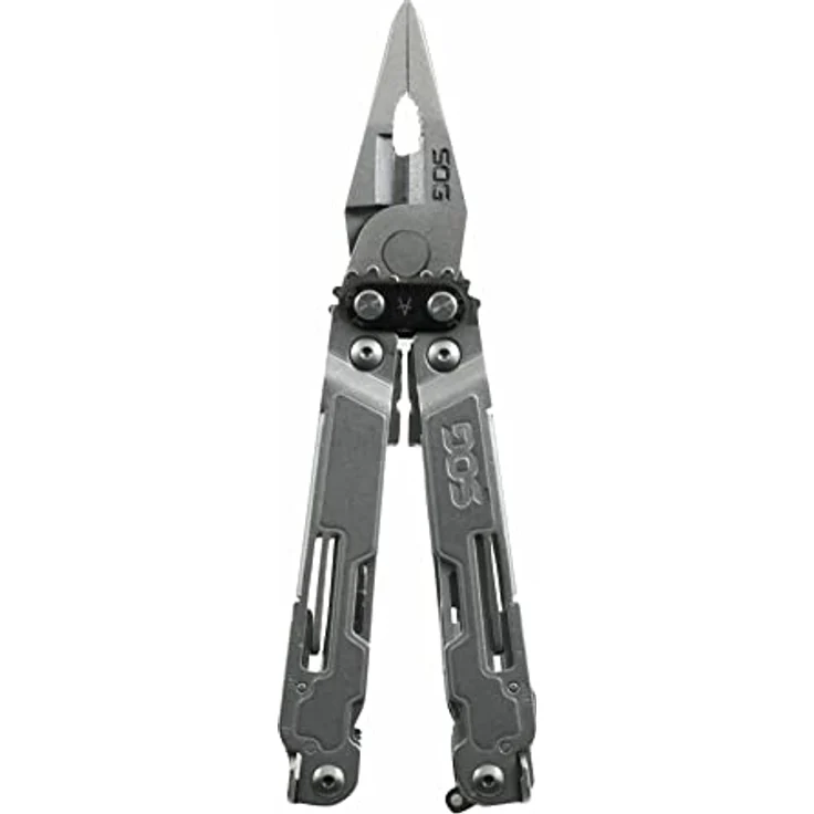 SOG PowerAccess Deluxe Multitool, Edelstahl mit Nylongriff, 21 Werkzeuge, Armhebel, 3 x 2,1 Zoll gefaltet – Bild 2