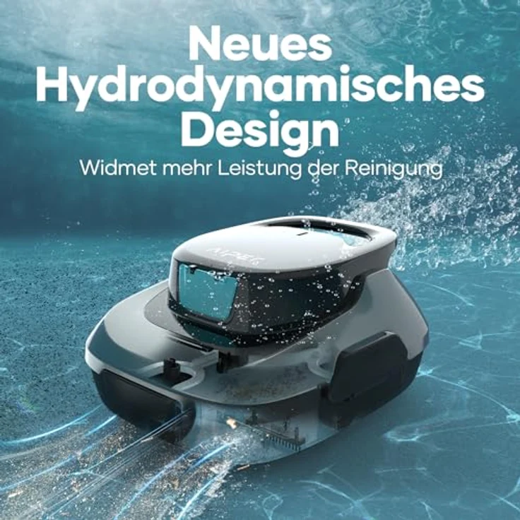 AIPER Scuba SE Poolroboter, Kabelloser Poolsauger Akku, 90 Minuten Reinigungszeit, Selbstparkfunktion, kompakt und leicht, ideal für oberirdische Pools – Bild 2