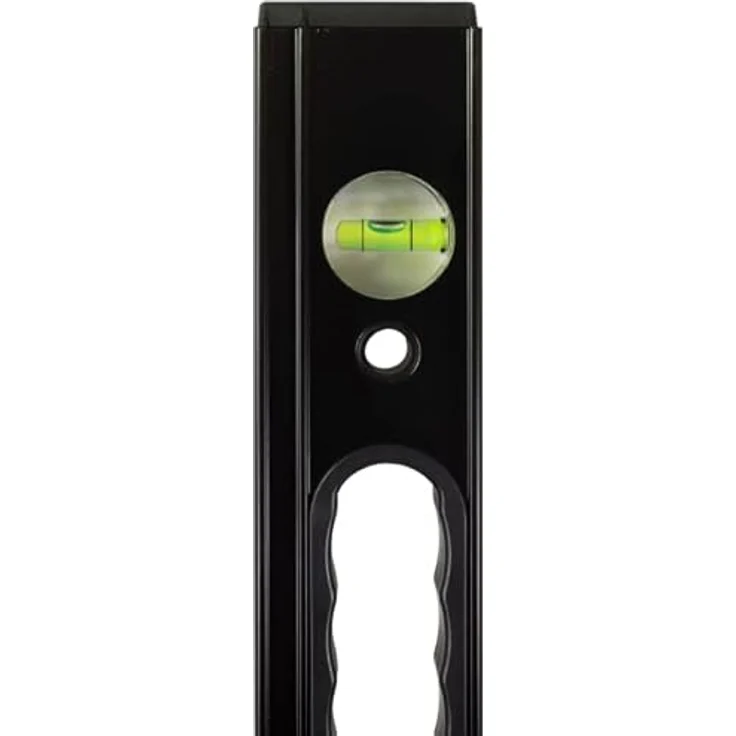 STROXX® Profi Wasserwaage |80cm| mit 2 Handgriffen und 3 Libellen | aus hochwertigem Aluminium | Profilwände verstärkt mit Außenrippen | Hohe Stoß- und Verformungsfestigkeit | Made in Europe – Bild 2