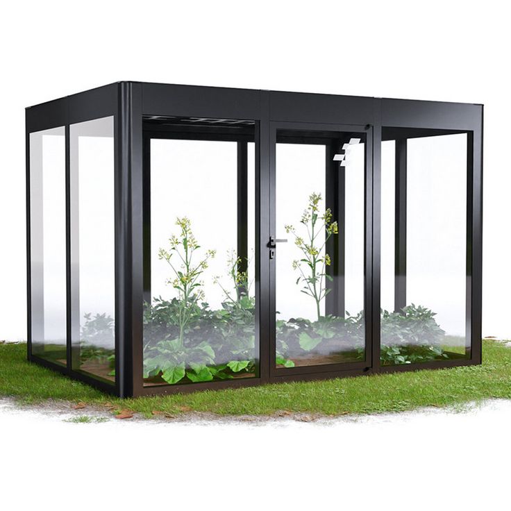 SunElements Gewächshaus 'SunGarden Energy 3.2' 338 x 233 cm mit 6 mm Acrylglas Solardach anthrazit-metallic, umweltfreundliche Stromversorgung und natürlicher Sonnenschutz