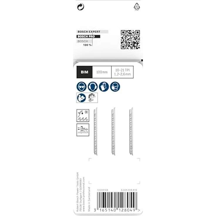 Bosch Professional 2608638472 Stichsägeblatt 3 Stichsägeblätter T 123 x F – Bild 3