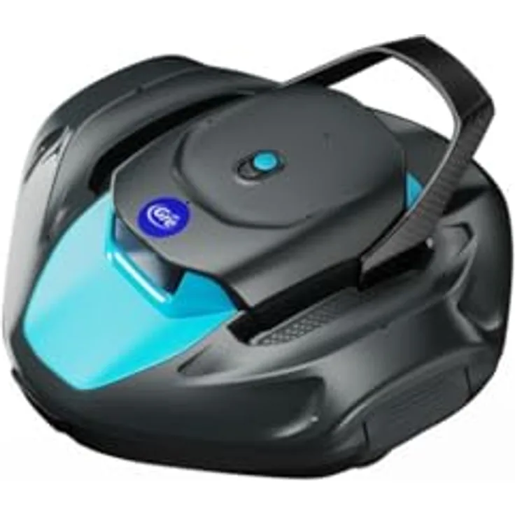 GRE Akku-Pool-Roboter 'RBG90', kabelloser Poolreiniger für Flachpools bis 80 m², 90 Min Laufzeit, leichtes Design, 2 Liter Filtersystem