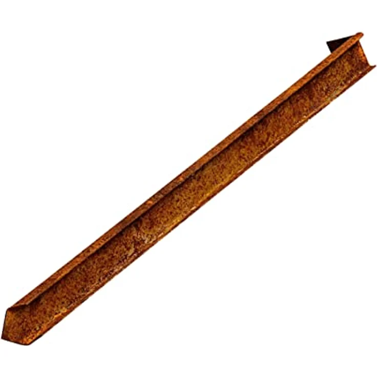 IRKA 1017 – Erdanker für Rasenkante schmal und Rasenkantenband – Cortenstahl – 450 x 50 x 12 mm – stabile Beeteinfassung – Bild 1