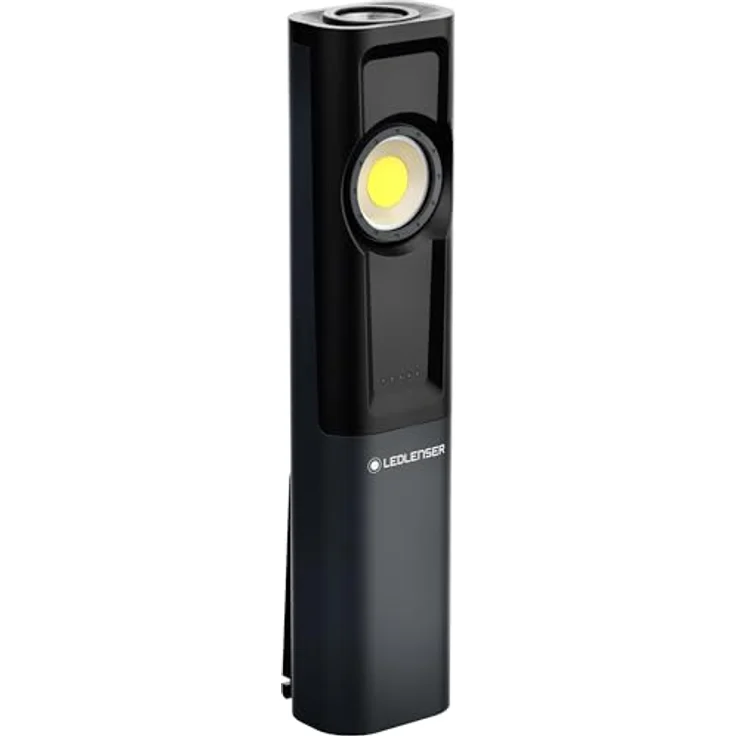 Ledlenser iW7R, Taschenlampe mit 600 Lumen, flexibler Neigemechanismus, wiederaufladbar über Ladestation – Bild 1