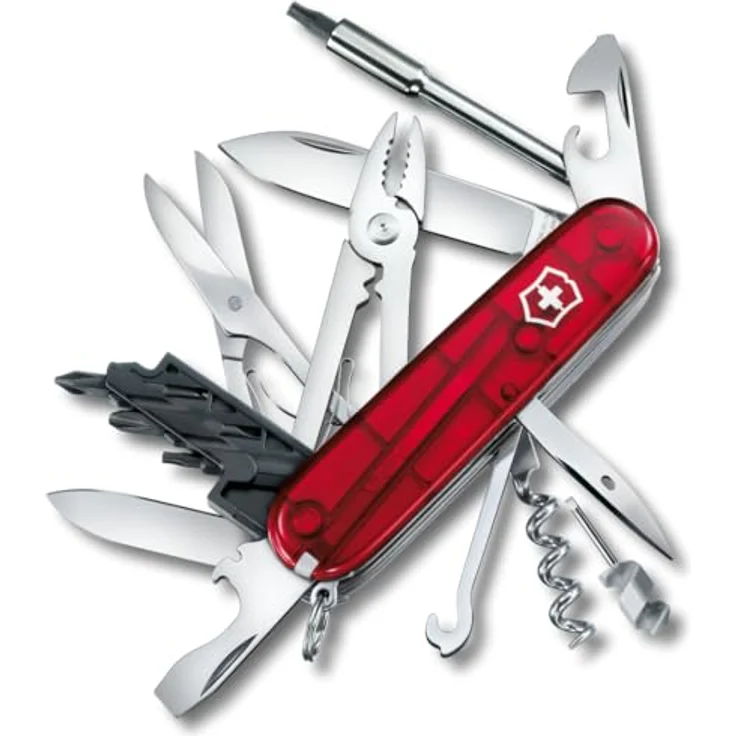 Victorinox Cyber-Tool 34 1.7725.T, Multitool mit 32 Funktionen für Computer-Einsatz, rot – Bild 1