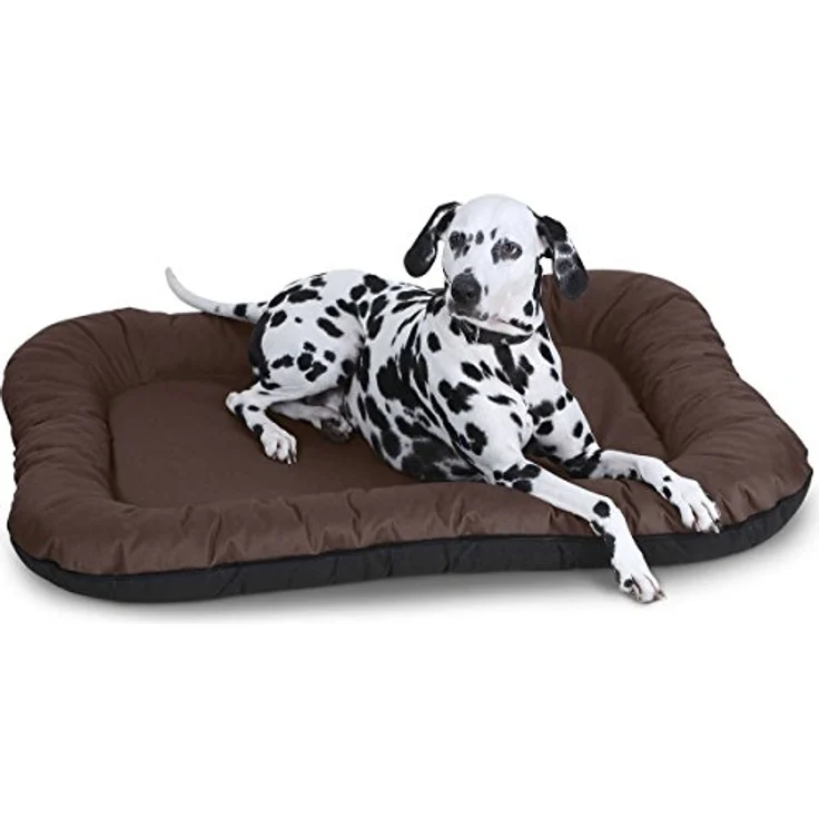 Knuffelwuff Wasserfestes In und Outdoor Hundebett Lucky aus Nylongewebe XL 90 x 75cm Braun – Bild 1