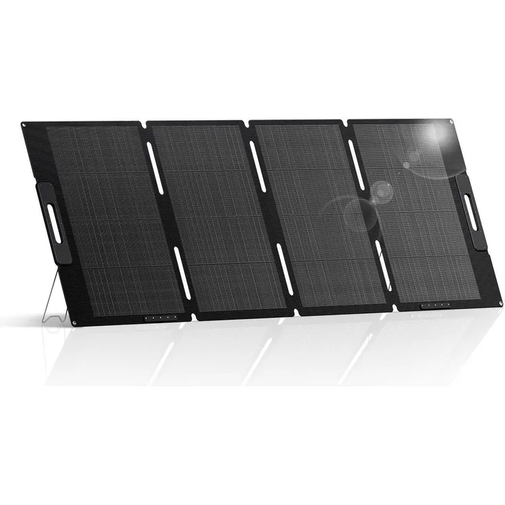 BLUETTI Solarpanel 200W Tragbares monokristallines Solarmodul mit verstellbaren Ständern für Powerstation ELITE 100, Faltbar für Reise und Camping