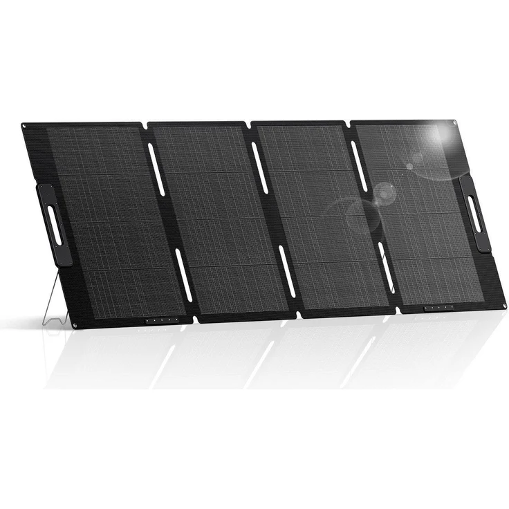 BLUETTI Solarpanel 200W Tragbares monokristallines Solarmodul mit verstellbaren Ständern für Powerstation ELITE 100, Faltbar für Reise und Camping