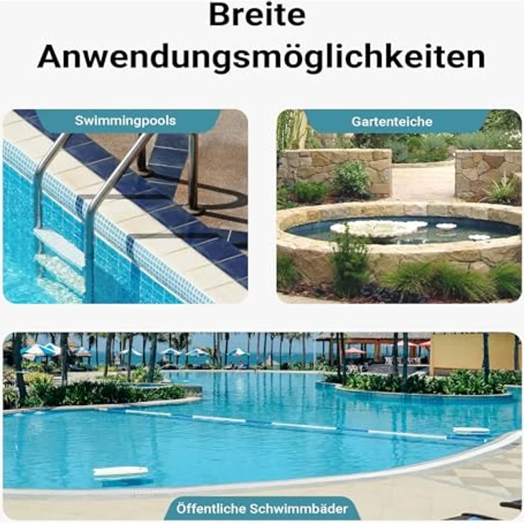 15m - 32mm - Solarschlauch schwarz mit Muffe für Pool 165g-m - Made in Europe – Bild 8