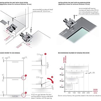 PETSTIBLE Flaggenscharnier Aus Aluminium - 3D Verstellbar Mit Hydraulischem Dämpfer