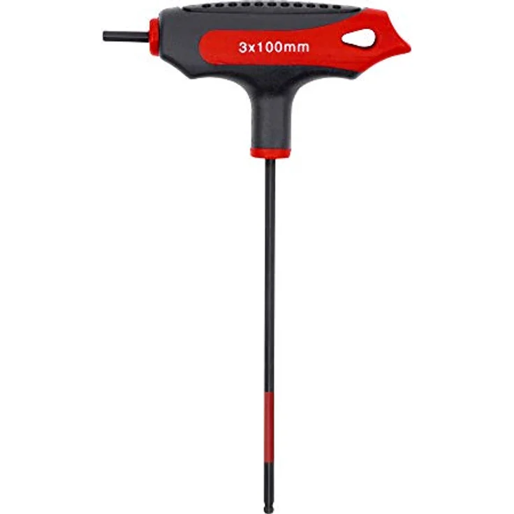 STIER T-Griff-Schraubendreher, 6KT, SW 3 mm, ergonomisch, flexibel, langlebig, blau – Bild 1