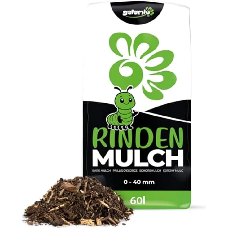 GALAMIO Rindenmulch 1-40 mm, 100 % reine Baumrinde in 1 Palette (12 x 60 l Sack / 720 l) – Bild 4