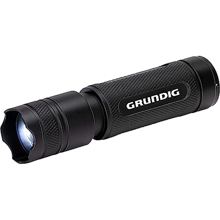 GRUNDIG LED-Taschenlampe 500 Lumen - 10W - 200M Reichweite - 3 Leuchtmodi: Hoch, Niedrig, Pulsierend – Bild 1