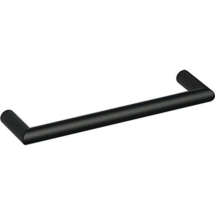 HEWI 10B128 90 Griff, Ø 10 mm, Lochabstand 128 mm, Breite 138 mm, Polyamid tiefschwarz, Farbe: schwarz matt – Bild 1