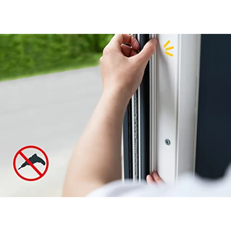Schellenberg 70470 Fliegengitter Fenster Easy Click mit Fiberglasgewebe ohne bohren, einfaches Einklicken des Insektenschutz Gewebes, Fliegennetz problemlos austauschbar, 100 x 120 cm, weiß – Bild 4