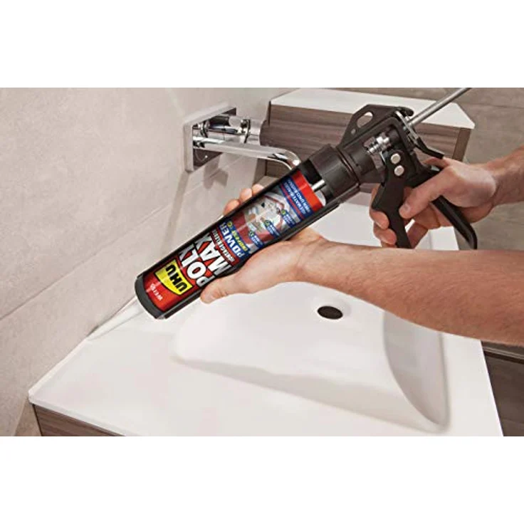 UHU Poly Max Express Kartusche, Universeller Montageklebstoff und Dichtmittel mit hoher Endfestigkeit, schwarz, 425 g - Preisvergleich – Bild 3
